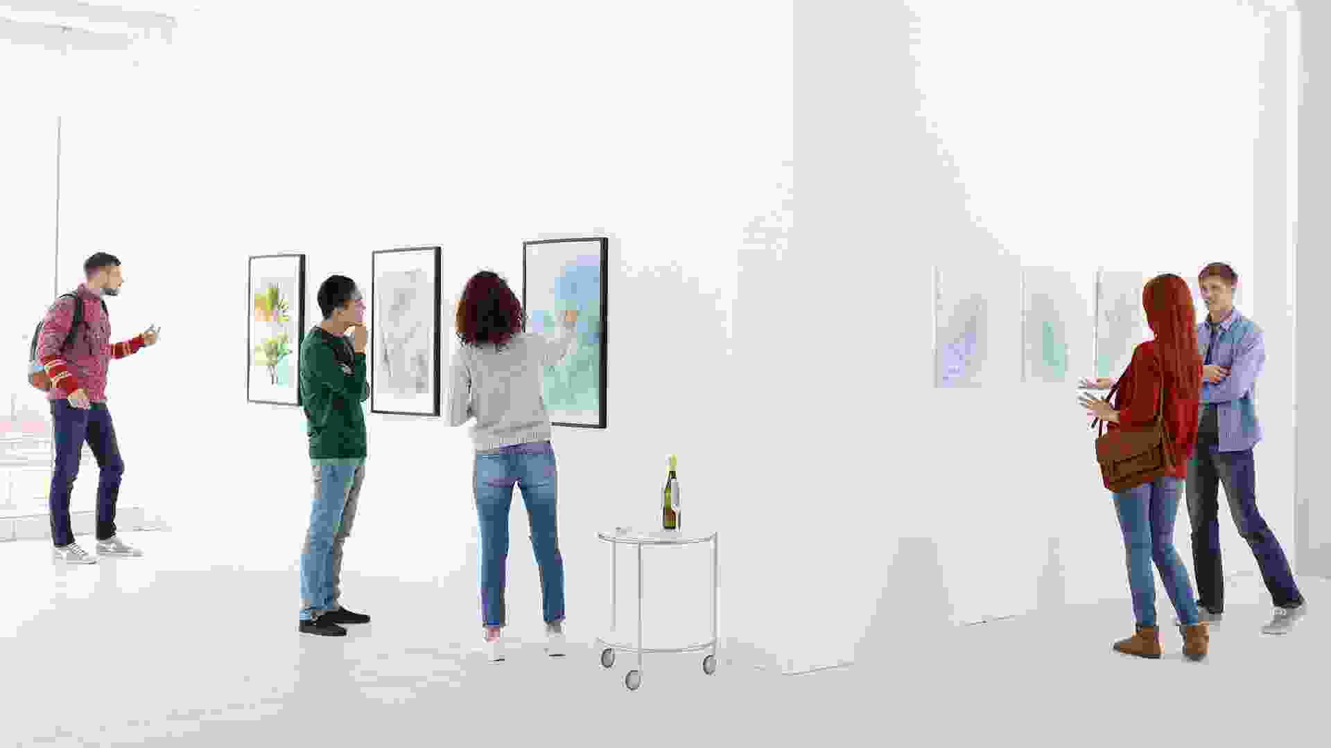 The bluish stairs of the Inn